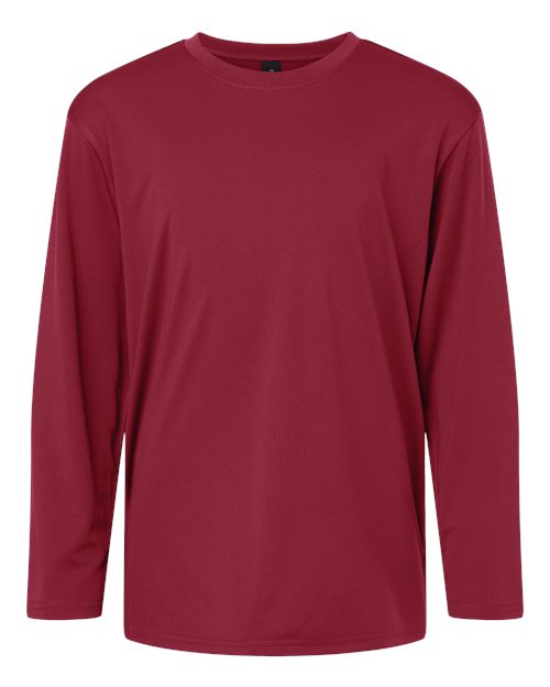 Load image into Gallery viewer, AllPro 48400Y Youth Pro-Lock Performance Long Sleeve T-Shirt - Cardinal
