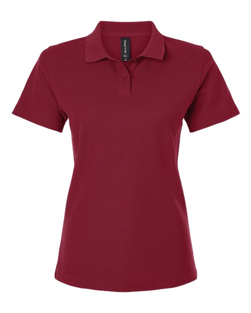 AllPro 62800L Women's Pique Polo - Cardinal
