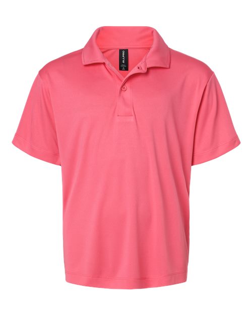 Load image into Gallery viewer, AllPro 41800Y Youth Pro-Lock Performance Polo - Bright Pink
