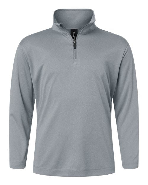 Load image into Gallery viewer, AllPro 41870Y Youth Pro-Lock Performance Quarter-Zip Pullover - Heather Steel
