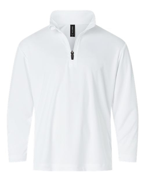 Load image into Gallery viewer, AllPro 41870Y Youth Pro-Lock Performance Quarter-Zip Pullover - White
