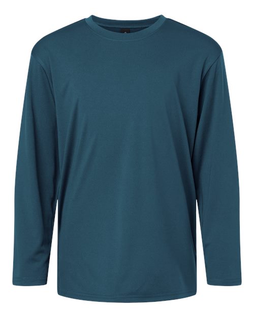 Load image into Gallery viewer, AllPro 48400Y Youth Pro-Lock Performance Long Sleeve T-Shirt - Atlantic Blue
