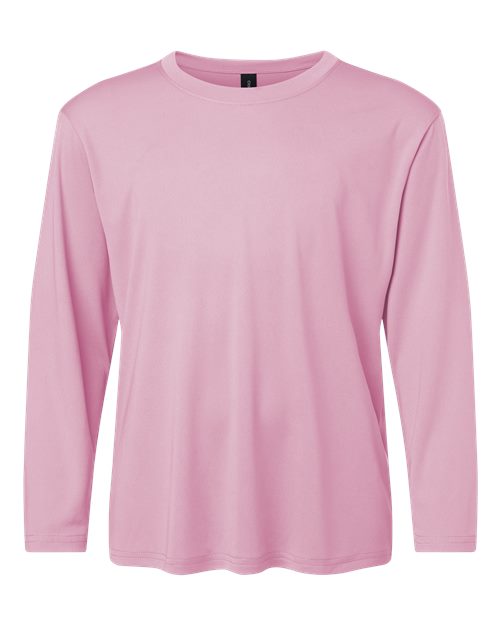 Load image into Gallery viewer, AllPro 48400Y Youth Pro-Lock Performance Long Sleeve T-Shirt - Light Pink
