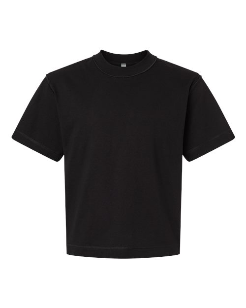Load image into Gallery viewer, American Apparel 13ML0 Unisex Heavyweight Cotton Boxy Tee - Black
