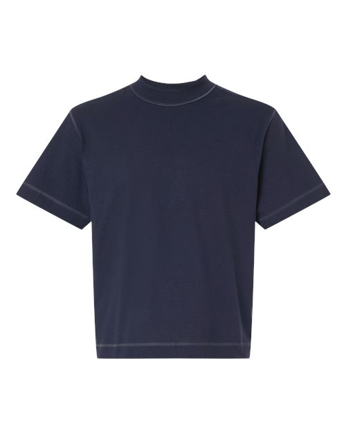 Load image into Gallery viewer, American Apparel 13ML0 Unisex Heavyweight Cotton Boxy Tee - Navy
