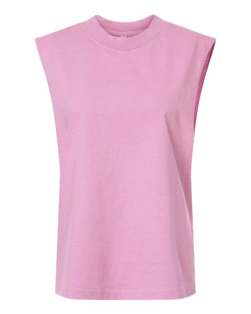 Load image into Gallery viewer, American Apparel 207GD Unisex Heavyweight Cotton Garment-Dyed Boxy Muscle Tee - Faded Powder Pink

