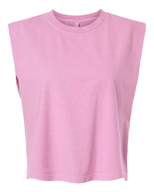American Apparel 307GD Women's Heavyweight Cotton Garment-Dyed Muscle Tee - Faded Powder Pink