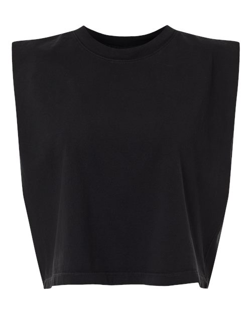 American Apparel 307GD Women's Heavyweight Cotton Garment-Dyed Muscle Tee - True Black