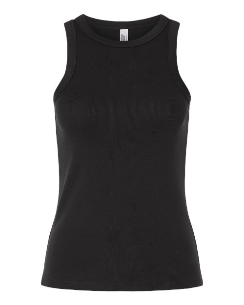 Load image into Gallery viewer, American Apparel BR2101 Women's Baby Rib Fitted Tank - Black
