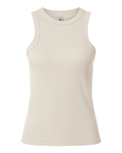 American Apparel BR2101 Women's Baby Rib Fitted Tank - Bone
