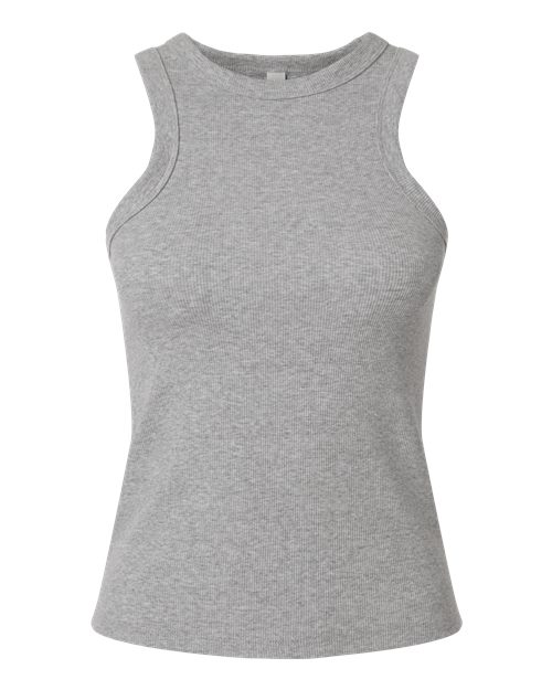Load image into Gallery viewer, American Apparel BR2101 Women's Baby Rib Fitted Tank - Heather Grey
