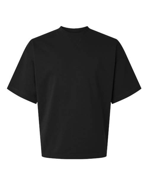 American Apparel FTEX00 Unisex French Terry Oversized Boxy Top - Black