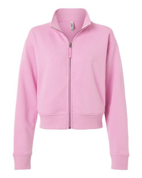Load image into Gallery viewer, American Apparel FTJ00 Women's French Terry Full-Zip Jacket - Powder Pink
