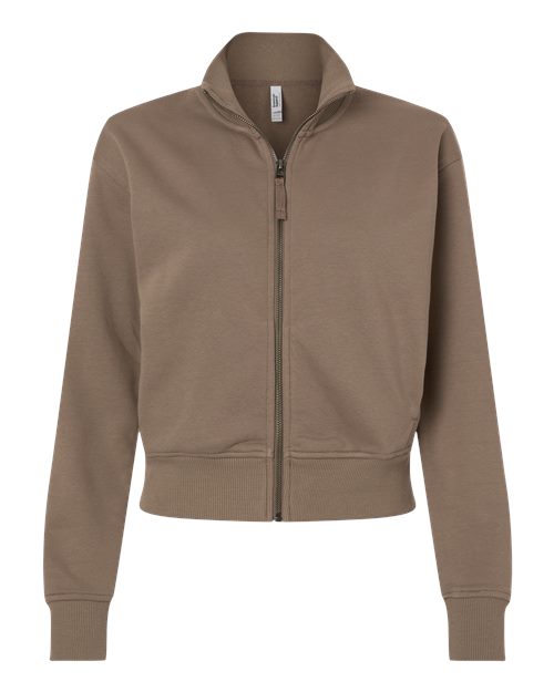 American Apparel FTJ00 Women's French Terry Full-Zip Jacket - Savana
