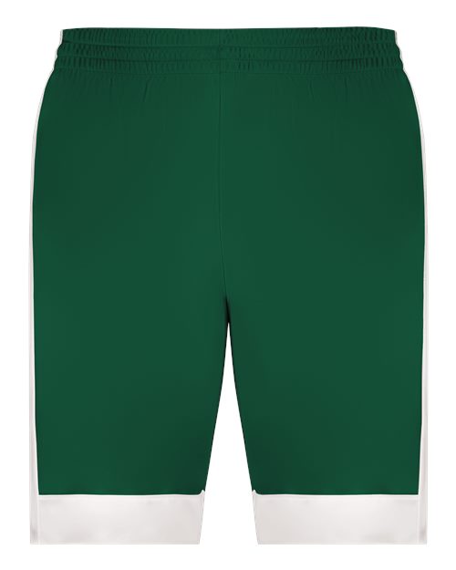 Augusta Sportswear 6890 Youth Match-Up Basketball Shorts - Dark Green/ White