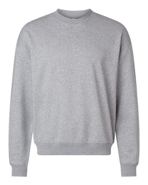 Load image into Gallery viewer, American Apparel FT496 Unisex French Terry Crewneck Sweatshirt - Heather Grey

