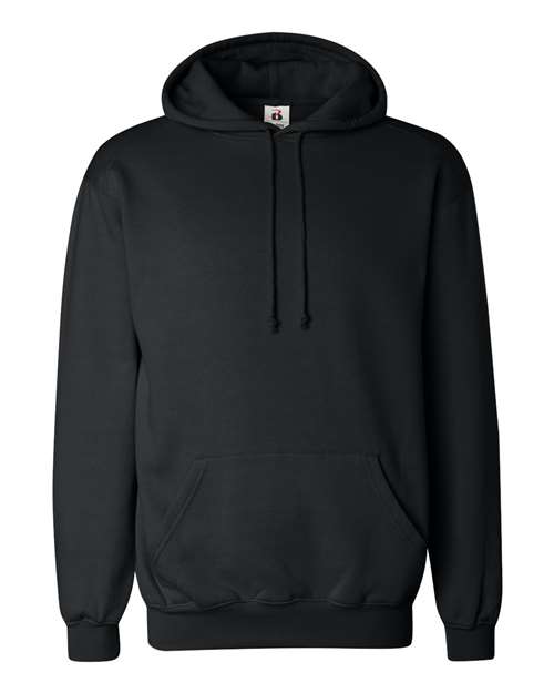Badger 1254 Unisex Hooded Sweatshirt - Black