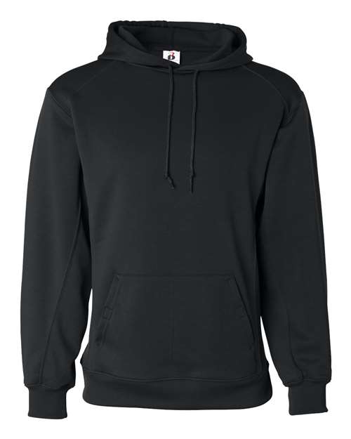 Load image into Gallery viewer, Badger 1454 Men's Performance Fleece Hooded Sweatshirt - Black
