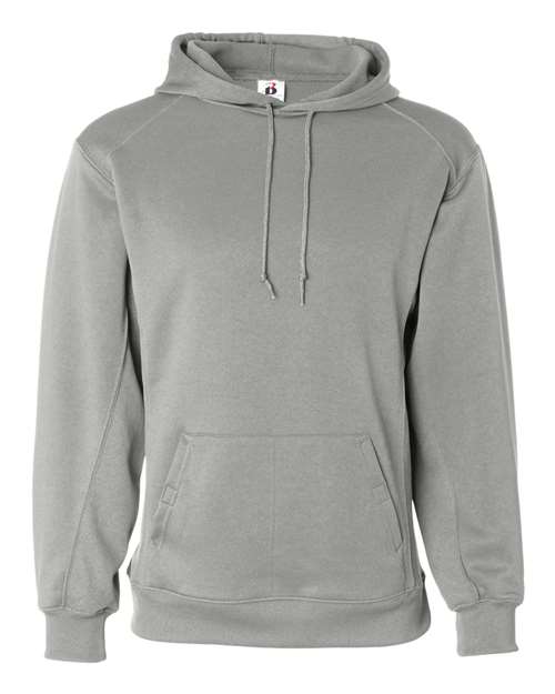 Load image into Gallery viewer, Badger 1454 Men's Performance Fleece Hooded Sweatshirt - Silver
