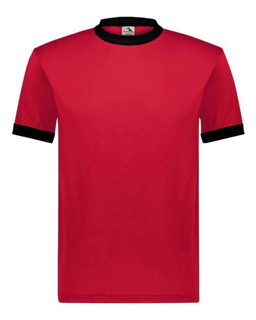 Augusta Sportswear 710 Unisex 50/50 Ringer T-Shirt - Red/ Black