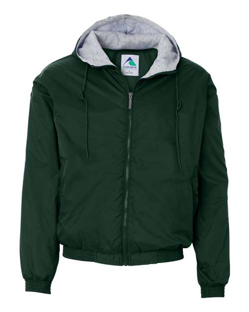 Load image into Gallery viewer, Augusta Sportswear 3280 Unisex Fleece Lined Hooded Jacket - Dark Green
