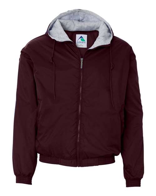 Load image into Gallery viewer, Augusta Sportswear 3280 Unisex Fleece Lined Hooded Jacket - Maroon
