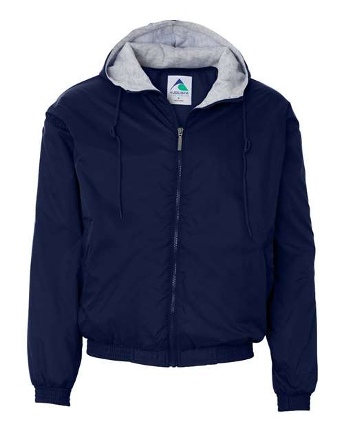 Augusta Sportswear 3280 Unisex Fleece Lined Hooded Jacket - Navy
