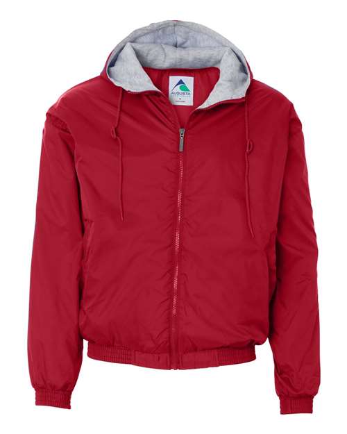 Augusta Sportswear 3280 Unisex Fleece Lined Hooded Jacket - Red