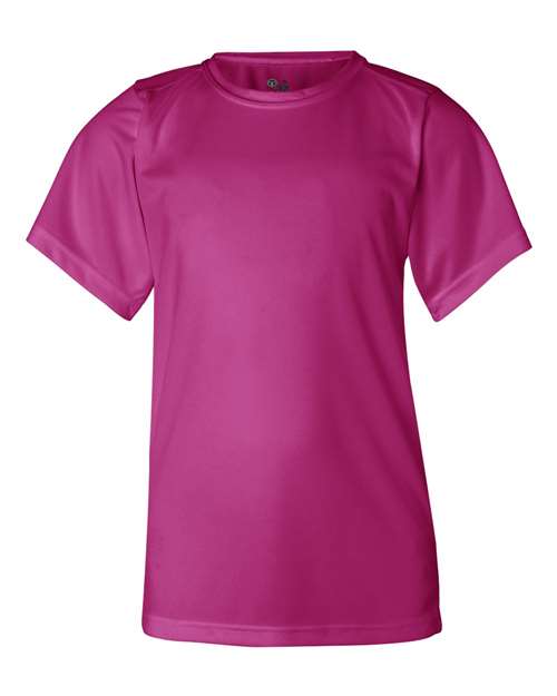 Load image into Gallery viewer, Badger 2120 Youth B-Core T-Shirt - Hot Pink
