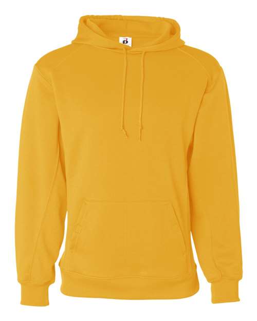 Load image into Gallery viewer, Badger 1454 Men's Performance Fleece Hooded Sweatshirt - Gold
