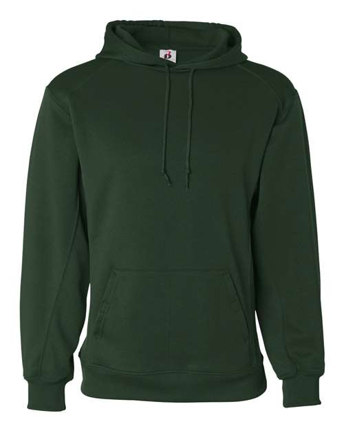 Load image into Gallery viewer, Badger 1454 Men's Performance Fleece Hooded Sweatshirt - Forest
