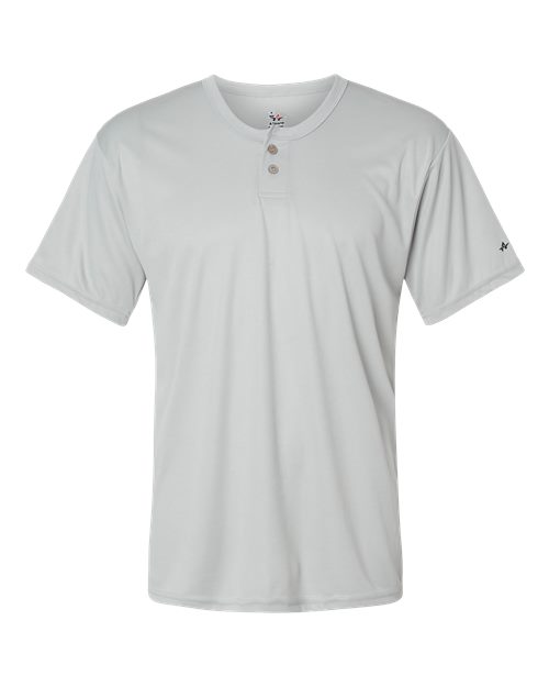 Alleson Athletic 7930 Men's B-Core Placket Jersey - Silver