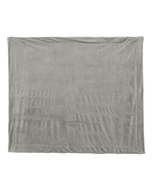 Alpine Fleece 8712 Micro Mink Sherpa Blanket - Grey