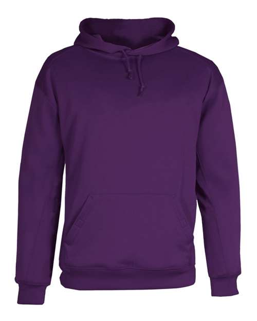 Load image into Gallery viewer, Badger 1454 Men's Performance Fleece Hooded Sweatshirt - Purple
