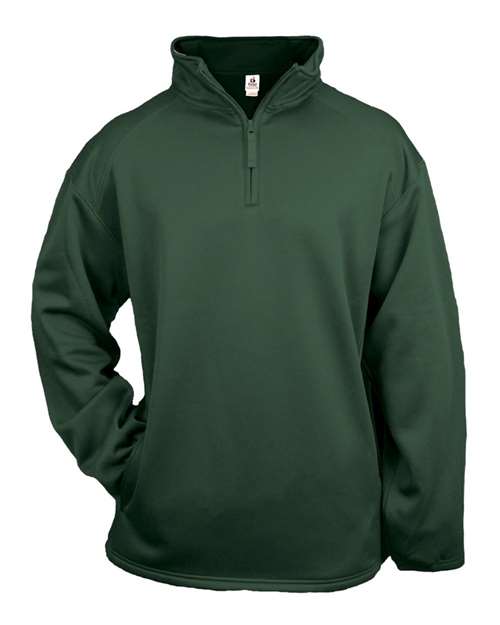 Load image into Gallery viewer, Badger 1480 Men's Performance Quarter-Zip Pullover - Forest
