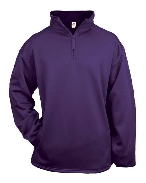Load image into Gallery viewer, Badger 1480 Men's Performance Quarter-Zip Pullover - Purple
