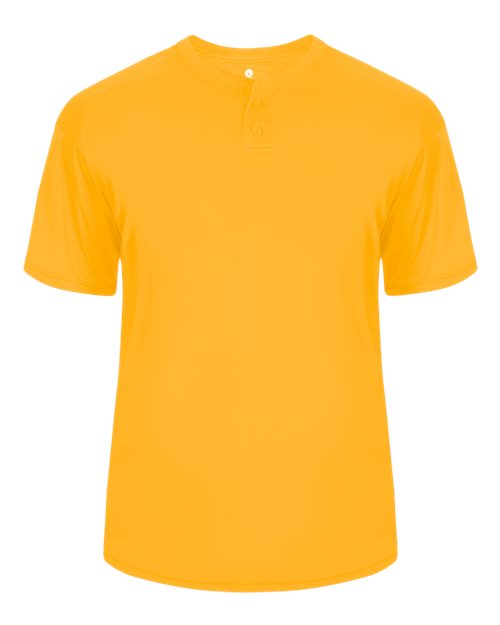Alleson Athletic 7930 Men's B-Core Placket Jersey - Gold