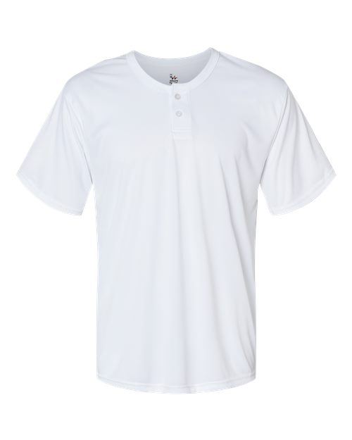 Alleson Athletic 7930 Men's B-Core Placket Jersey - White