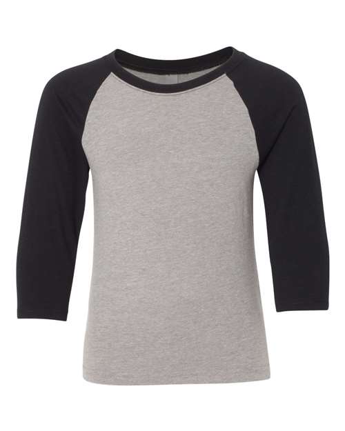 Next Level 3352 Youth CVC Three-Quarter Sleeve Raglan Tee