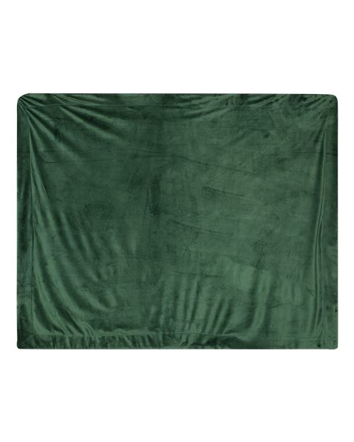 Alpine Fleece 8712 Micro Mink Sherpa Blanket - Forest