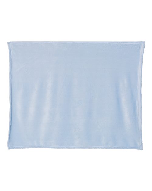 Alpine Fleece 8722 Mink Touch Luxury Baby Blanket - Baby Blue
