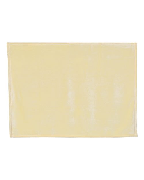 Alpine Fleece 8722 Mink Touch Luxury Baby Blanket - Soft Yellow