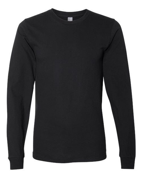 American Apparel 2007 Unisex Fine Jersey Long Sleeve Tee - Black