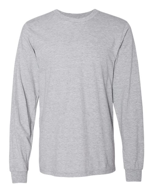American Apparel 2007 Unisex Fine Jersey Long Sleeve Tee - Heather Grey