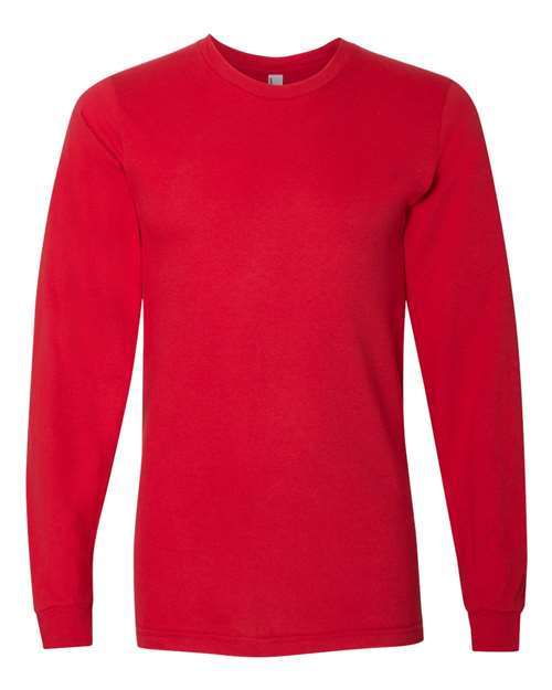 Load image into Gallery viewer, American Apparel 2007 Unisex Fine Jersey Long Sleeve Tee - Red
