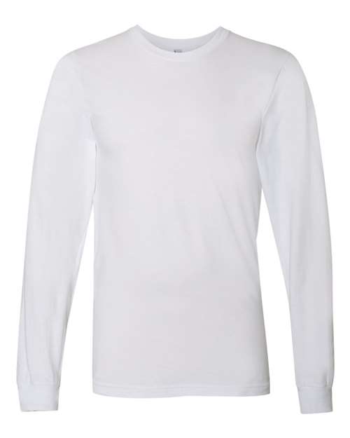 Load image into Gallery viewer, American Apparel 2007 Unisex Fine Jersey Long Sleeve Tee - White
