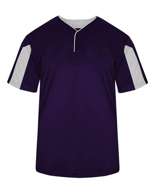 Load image into Gallery viewer, Alleson Athletic 7976 Men's Striker Placket - Purple/ White
