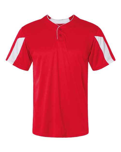 Load image into Gallery viewer, Alleson Athletic 7976 Men's Striker Placket - Red/ White
