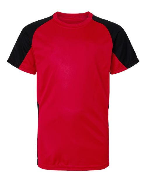 Load image into Gallery viewer, Augusta Sportswear 1518 Youth Cutter Jersey - Red/ Black
