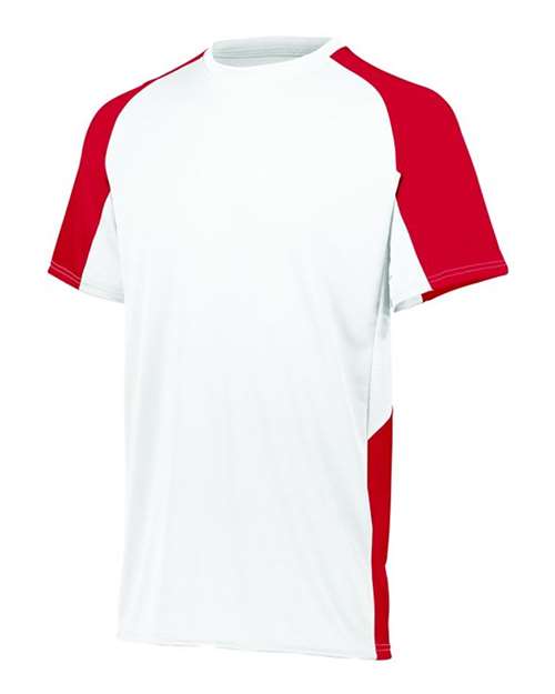 Load image into Gallery viewer, Augusta Sportswear 1518 Youth Cutter Jersey - White/ Red
